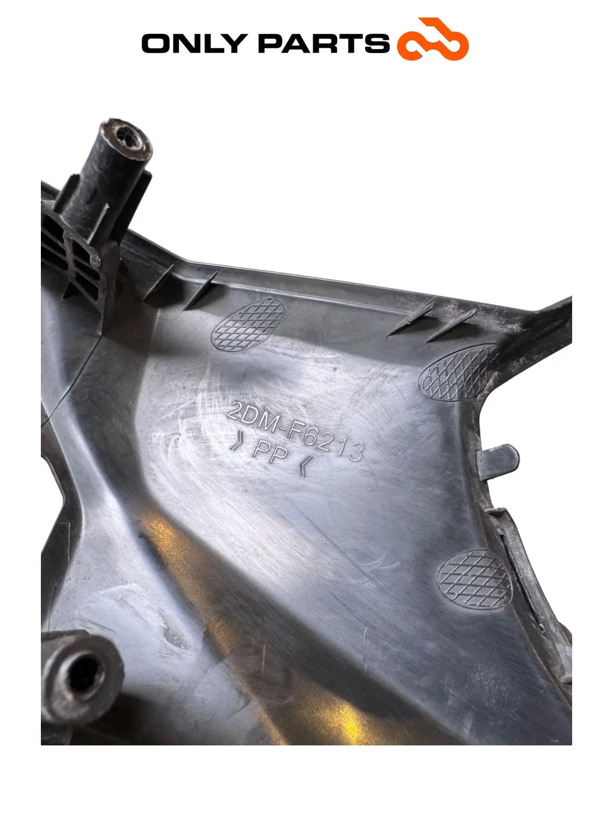 Carena coperchio manubrio superiore plastica Yamaha X-max 125cc 2014 Grigio opaco usato — foto reale 10