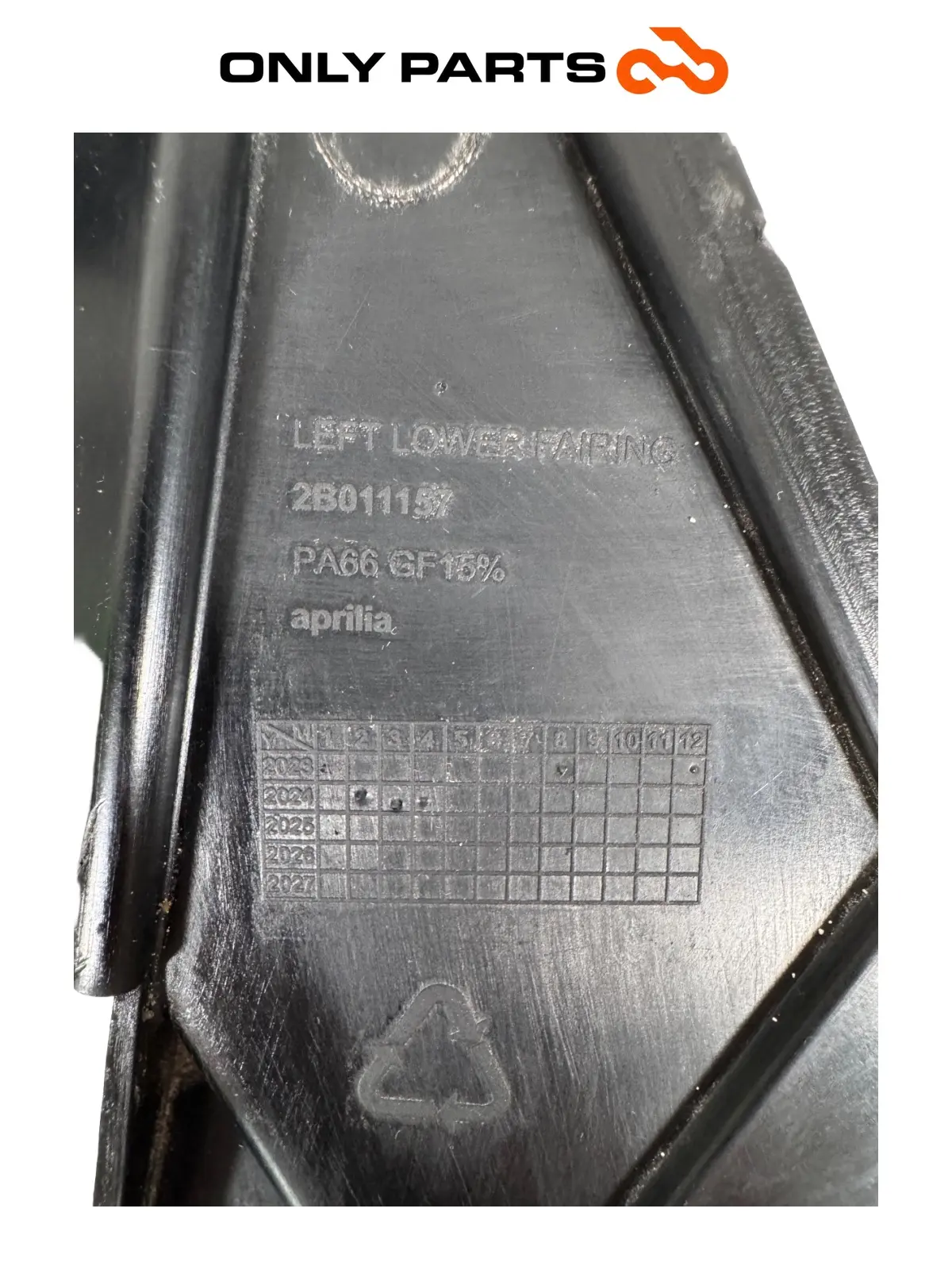 Carena inferiore SX Aprilia RS 457cc 2024 usato — foto reale 8