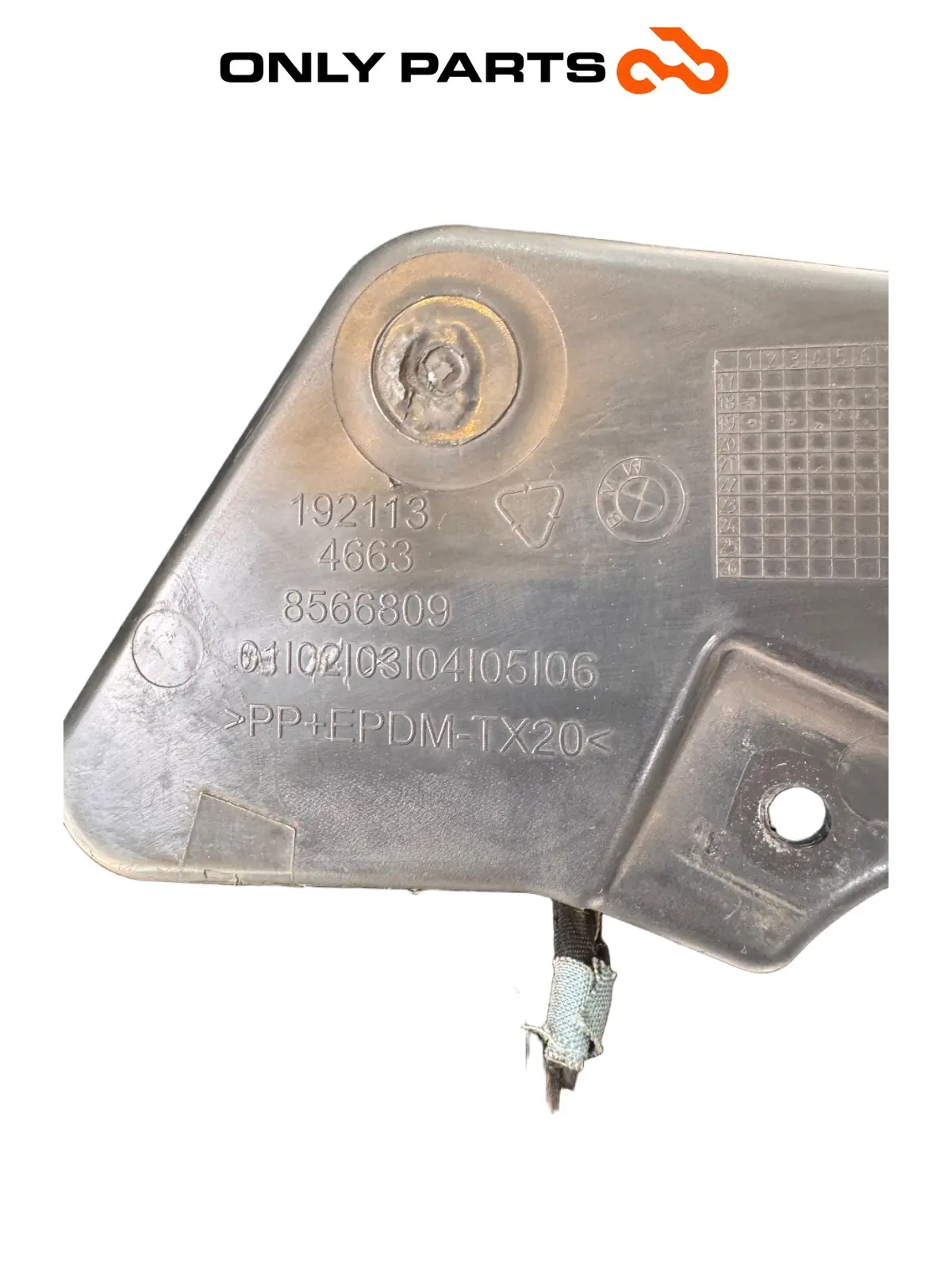 carena retroscudo superiore BMW C 400 X 400cc 2020 Blu usato — foto reale 10