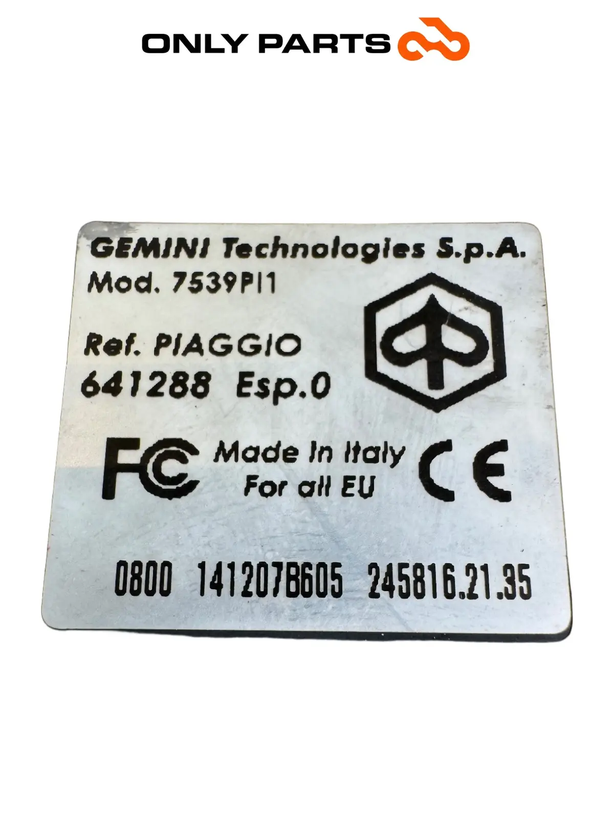 Centralina attuatore apertura sella Piaggio MP3 250cc 2009 Grigio usato — foto reale 8