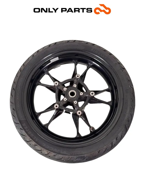 CERCHIO ANTERIORE RUOTA COMPLETA BMW C 400 X 2020 ORIGINALE K09 FRONT WHEEL RIM — 3