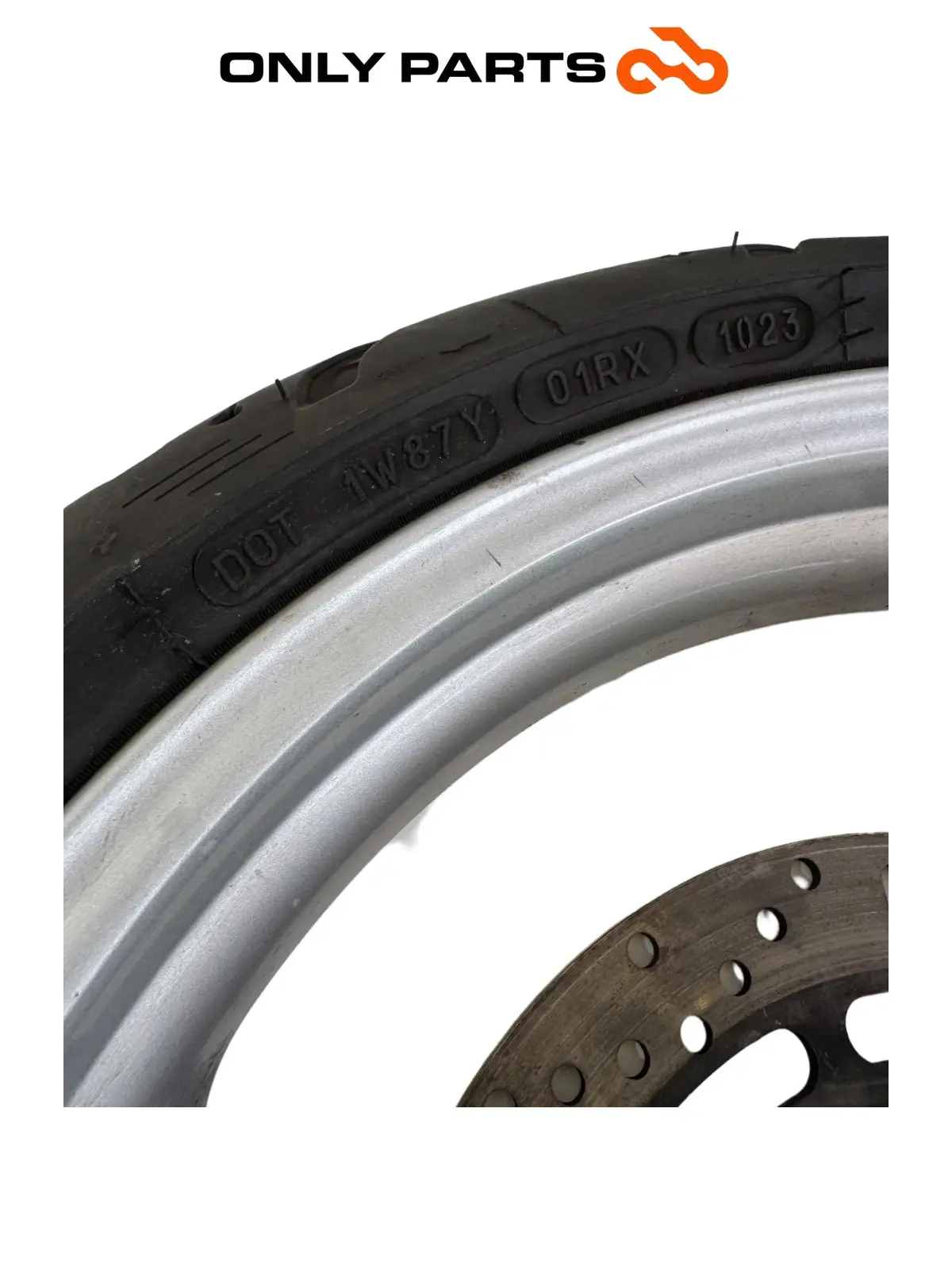 Cerchio anteriore BMW F 650 CS 2001 Grigio usato — foto reale 9