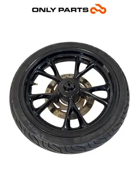 cerchio anteriore completo / disco ABS Kymco People GTi 300cc 2014 Bianco usato — foto reale 10