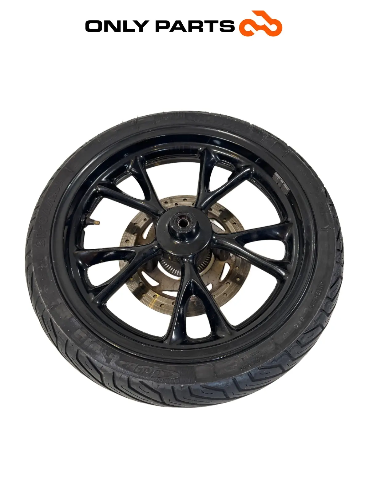cerchio anteriore completo / disco ABS Kymco People GTi 300cc 2014 Bianco usato — foto reale 10