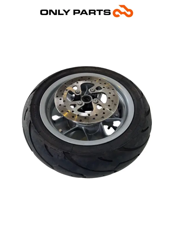 Cerchio grigio ruota Anteriore + Disco Freno Mbk Skyliner 125cc anno - 1999 — 4