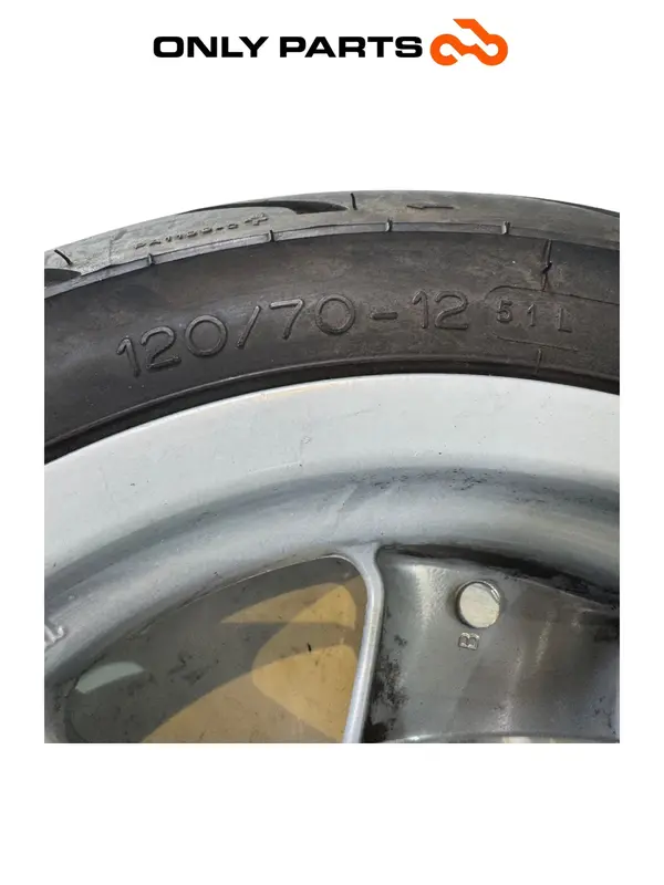 Cerchio grigio ruota Anteriore + Disco Freno Mbk Skyliner 125cc anno - 1999 — 5