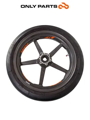 Cerchio anteriore KTM Super Duke 990cc 2006 Nero/Arancione usato — foto reale 2
