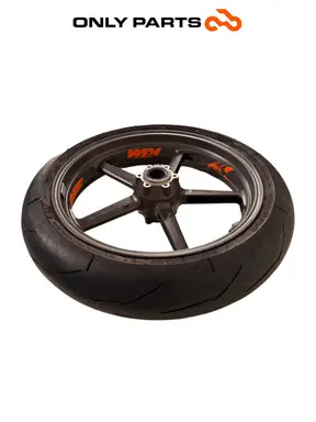 Cerchio anteriore KTM Super Duke 990cc 2006 Nero/Arancione usato — foto reale 3