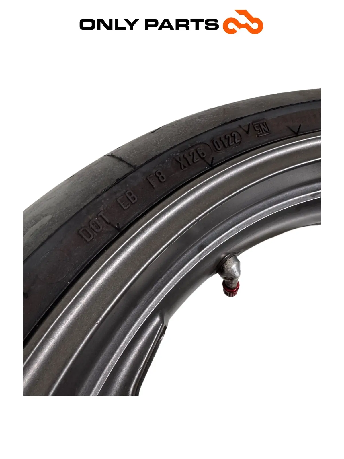 Cerchio anteriore KTM Super Duke 990cc 2006 Nero/Arancione usato — foto reale 4