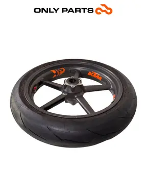 Cerchio anteriore KTM Super Duke 990cc 2006 Nero/Arancione usato — foto reale 9