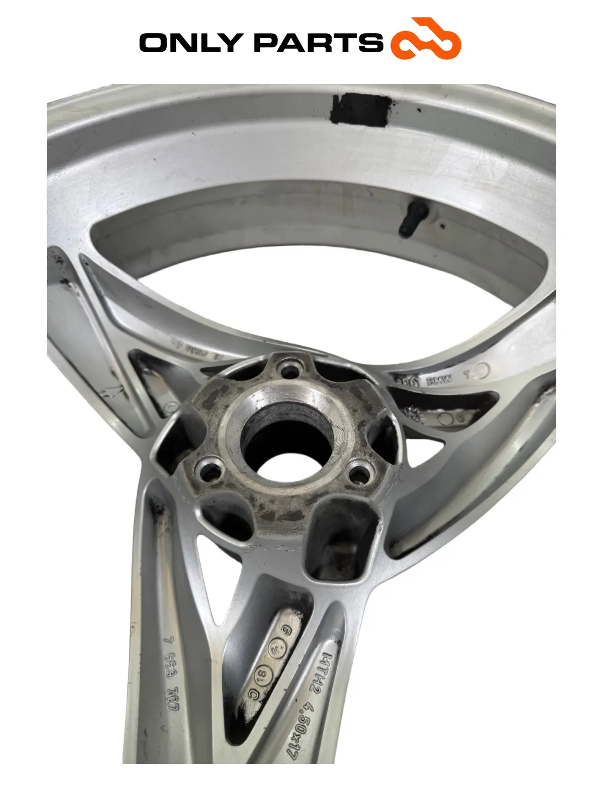 Cerchio posteriore BMW F 650 CS 2001 Grigio usato — foto reale 11