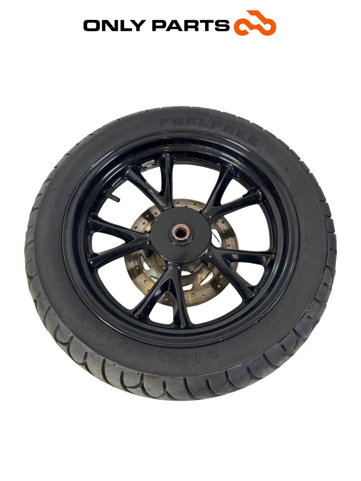Cerchio posteriore completo disco abs Kymco People GTi 300cc 2014 Bianco usato — foto reale 10
