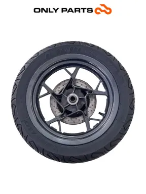 Cerchio posteriore completo disco abs Yamaha X-max 125cc 2014 Grigio opaco usato — foto reale 2