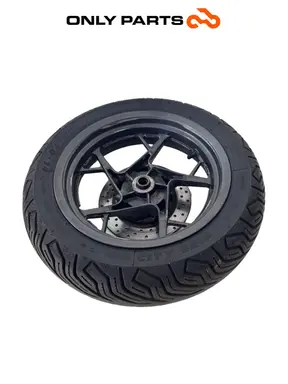 Cerchio posteriore completo disco abs Yamaha X-max 125cc 2014 Grigio opaco usato — foto reale 4