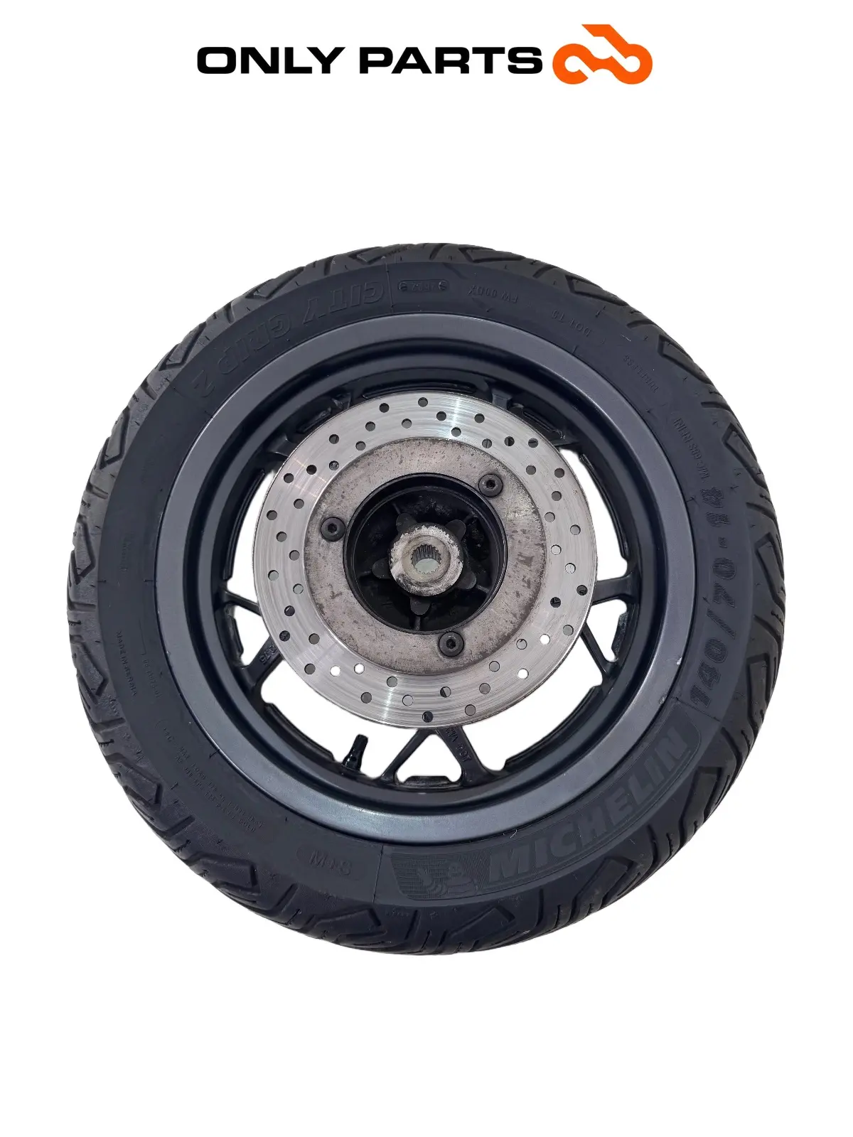 Cerchio posteriore completo disco abs Yamaha X-max 125cc 2014 Grigio opaco usato — foto reale 5