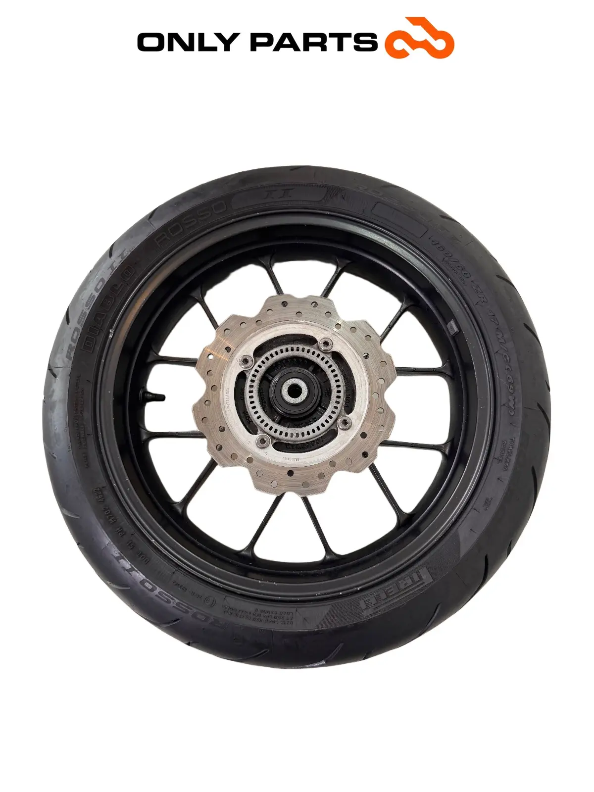Cerchio posteriore Honda CB 500 F 500cc 2014 Nero usato — foto reale 2