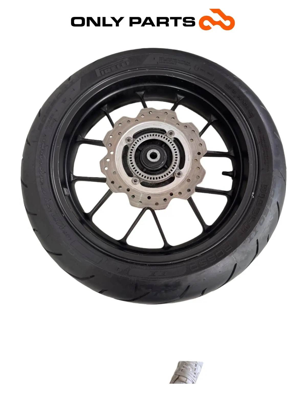 Cerchio posteriore Honda CB 500 F 500cc 2014 Nero usato — foto reale 3