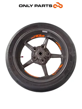 Cerchio posteriore KTM Super Duke 990cc 2006 Nero/Arancione usato — foto reale 6