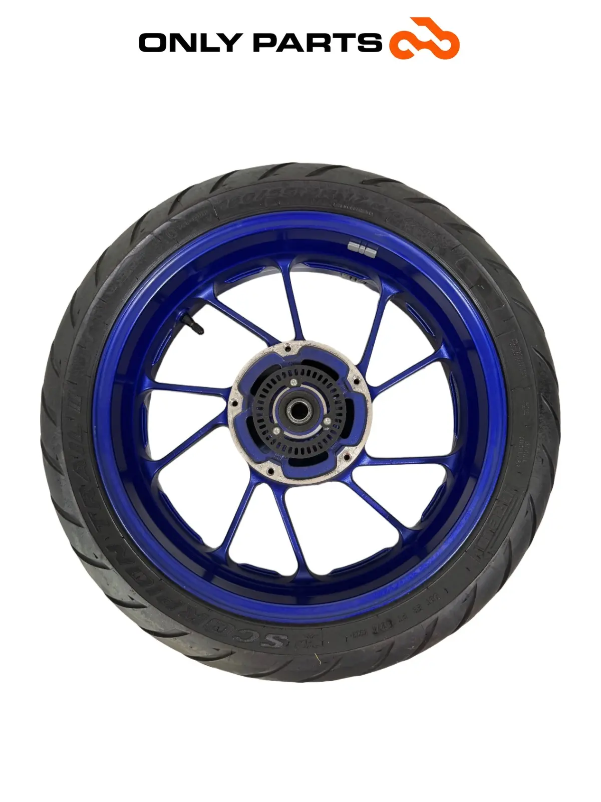 Cerchio ruota posteriore Yamaha Tracer 900cc 2019 Nero usato — foto reale 8