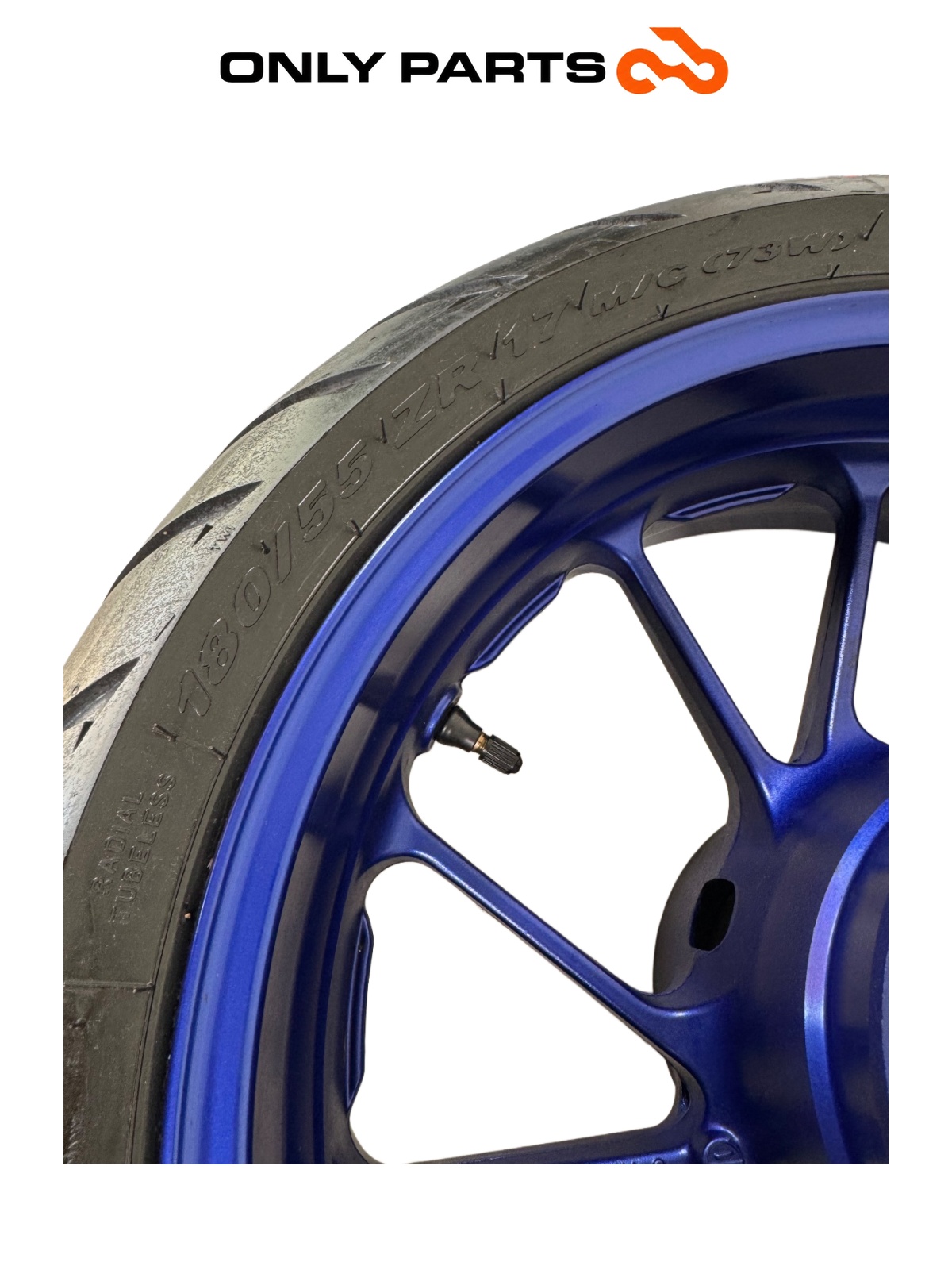 Cerchio ruota posteriore Yamaha Tracer 900cc 2019 Nero usato — foto reale 9