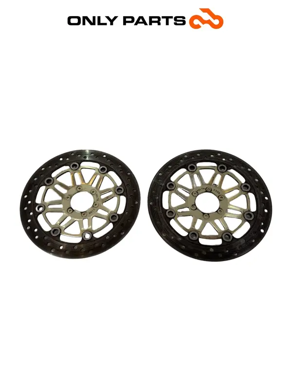 COPPIA DISCHI FRENO ANTERIORI 296MM HONDA VTR 1000 F 1999 / FRONT BRAKE ROTORS — 2