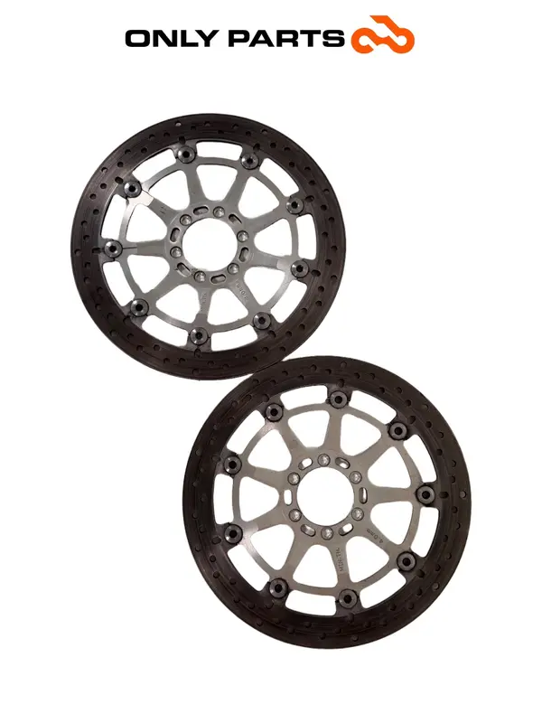 COPPIA DISCHI FRENO ANTERIORI ORIGINALI KTM SUPER DUKE 990CC 2006 ROTORS BREMBO — 2