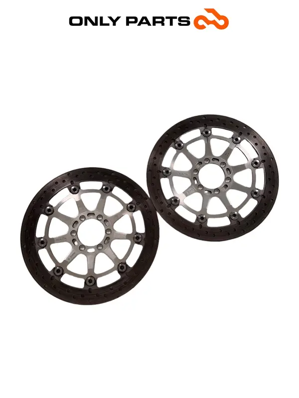 COPPIA DISCHI FRENO ANTERIORI ORIGINALI KTM SUPER DUKE 990CC 2006 ROTORS BREMBO — 3