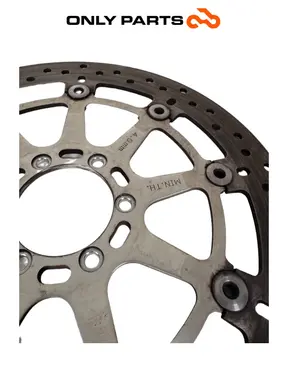 Coppia dischi freno anteriori KTM Super Duke 990cc 2006 Nero/Arancione usato — foto reale 6