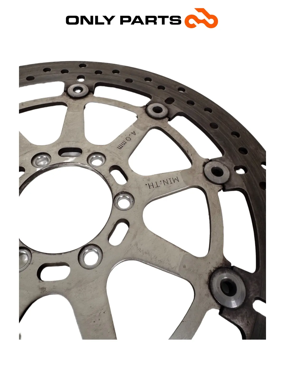 Coppia dischi freno anteriori KTM Super Duke 990cc 2006 Nero/Arancione usato — foto reale 6
