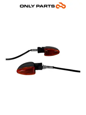 Coppia frecce anteriori KTM Super Duke 990cc 2006 Nero/Arancione usato — foto reale 1
