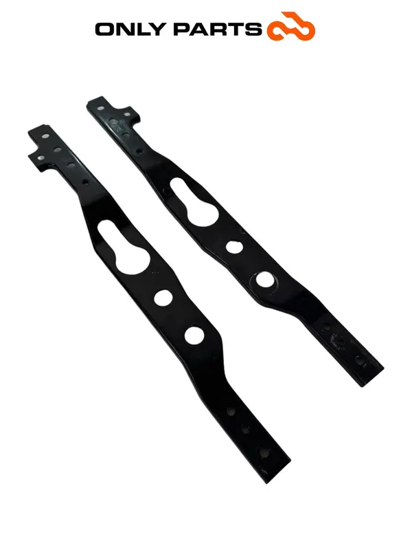 Coppia staffe supporto poggiapiedi in acciaio Kymco People GTi 300 2014 (pair of frame rails) — 5