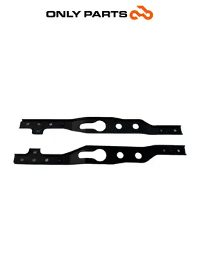 Coppia staffe supporto poggiapiedi in acciaio Kymco People GTi 300 2014 (pair of frame rails) Kymco People GTi 300cc 2014 Bianco usato — foto reale 6