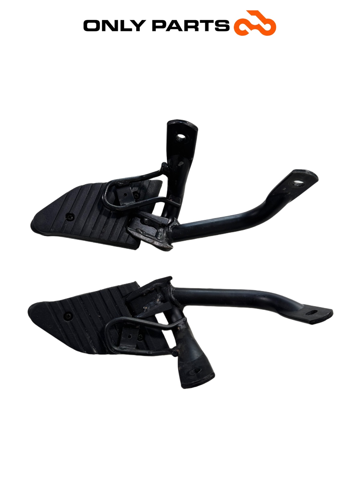 COPPIA PEDANE PASSEGGERO STAFFE HONDA SH 125 150 2001-2004 FOOTPEGS BRACKETS OEM — 2