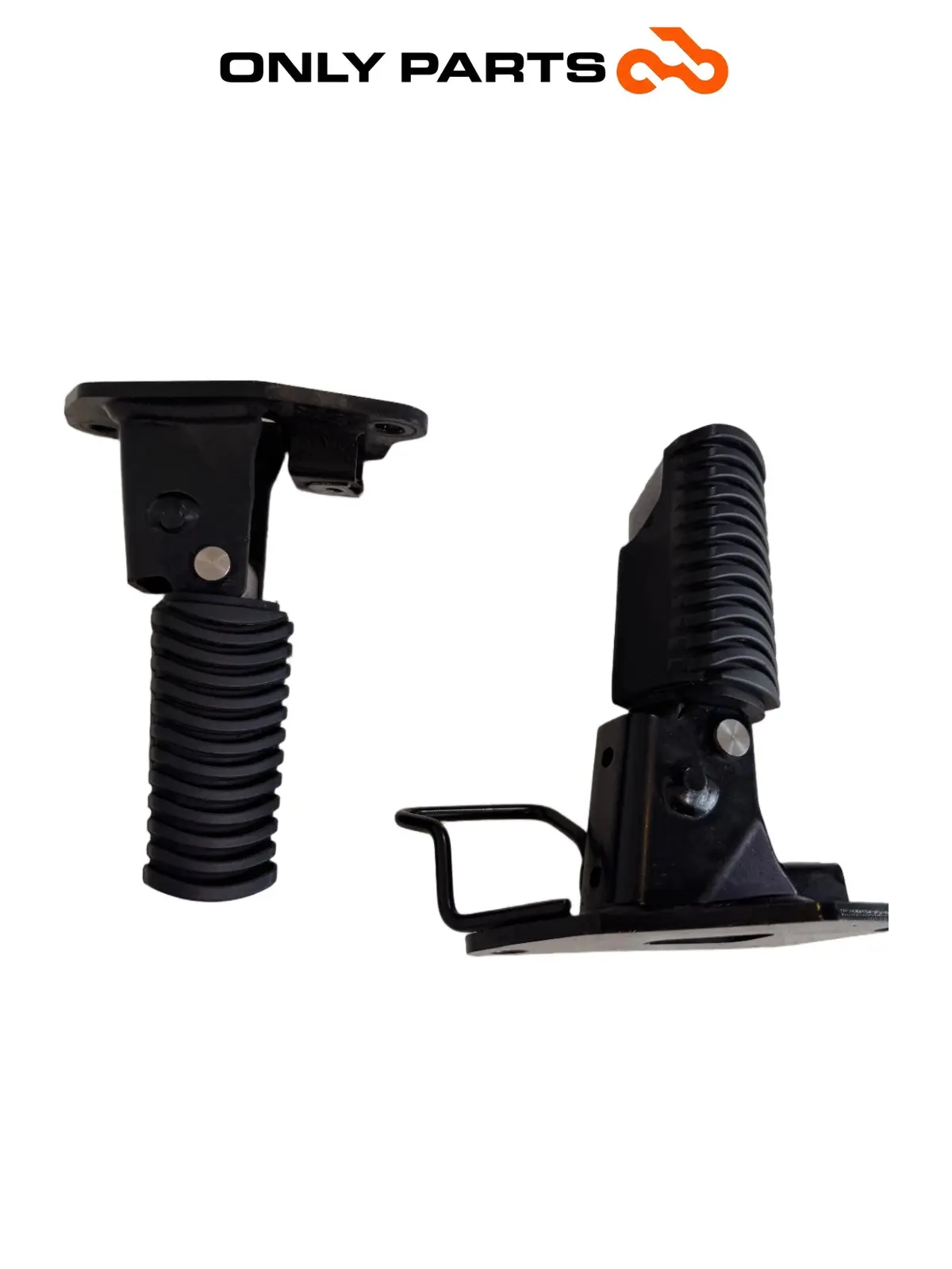 Coppia pedane poggia piedi passeggero posteriori BMW C 400 X 400cc 2020 Blu usato — foto reale 4