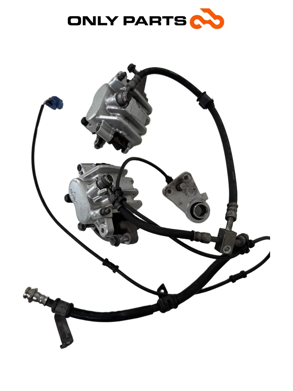 Coppia pinze anteriori + sensore ABS Suzuki Burgman 650cc 2010 Bianco usato — foto reale 7