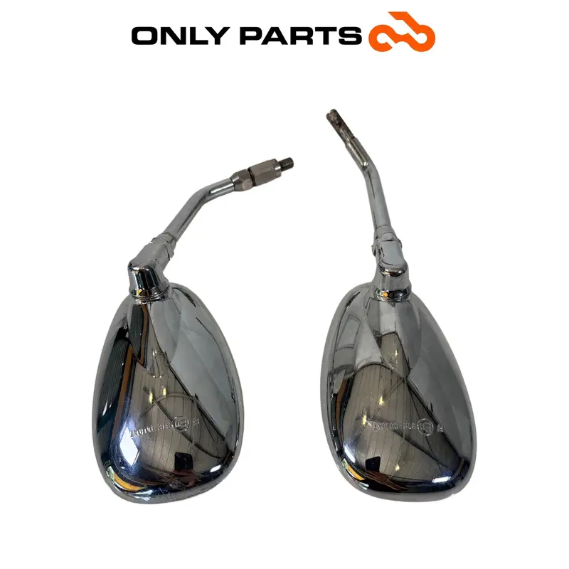 COPPIA SPECCHIETTI RETROVISORI CROMATI APRILIA SCARABEO 300 2010 / REAR MIRRORS — 4