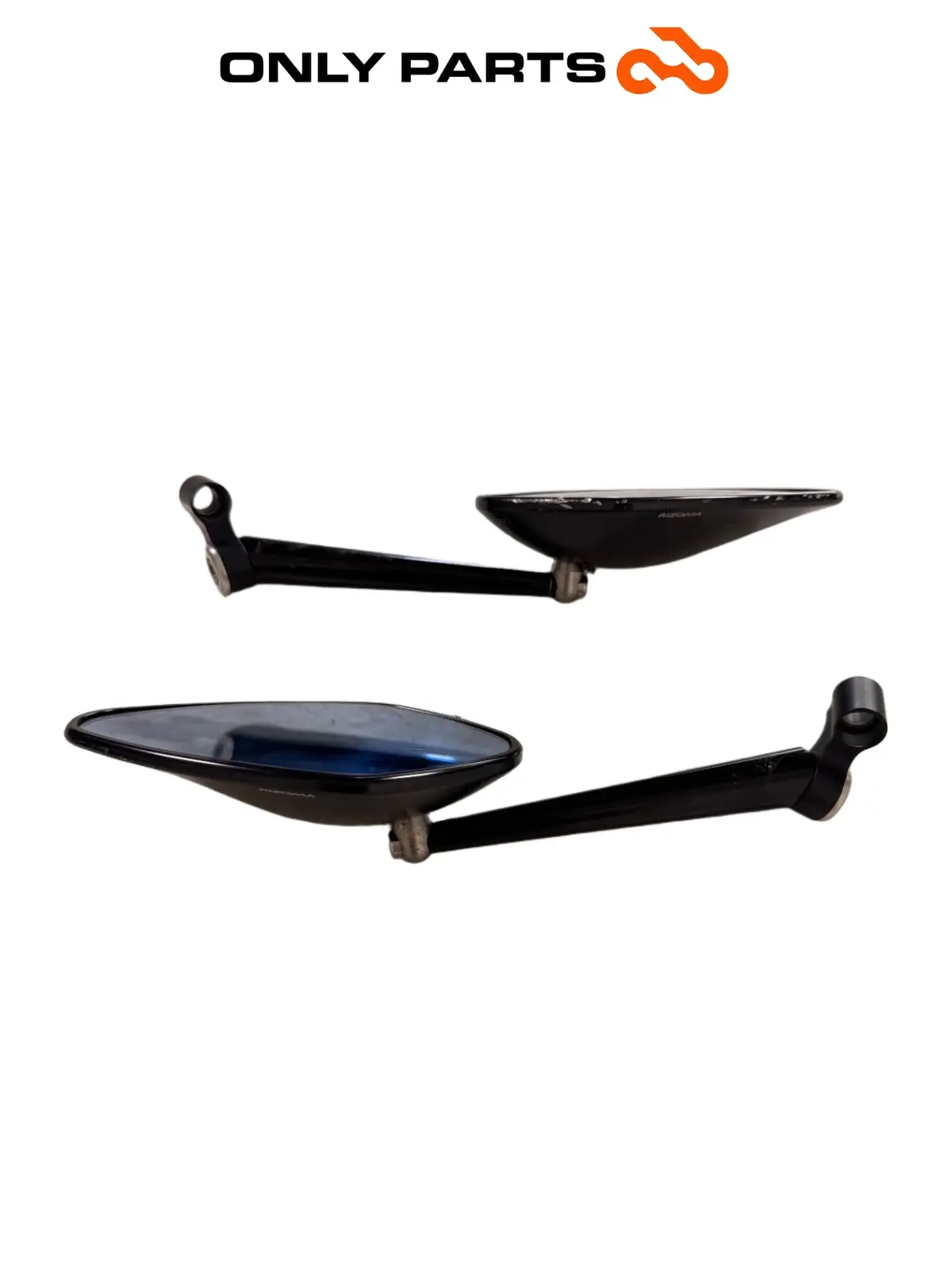 Coppia specchietti retrovisori KTM Super Duke 990cc 2006 Nero/Arancione usato — foto reale 7