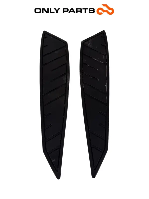 COPPIA GOMMINI PEDANA QUADRO 350 S 2013 TAPPETINI IN GOMMA POGGIAPIEDI DX SX OEM — 2