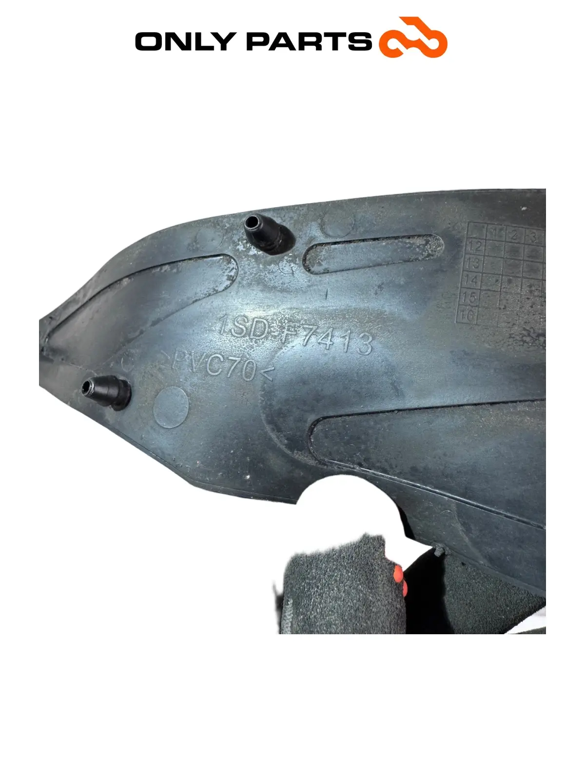 Coppia tappeti pedana gomma Yamaha X-max 125cc 2014 Grigio opaco usato — foto reale 7