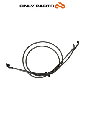 Coppia tubi freno anteriori in treccia Quadro 350 S 2013 Nero usato — foto reale 1