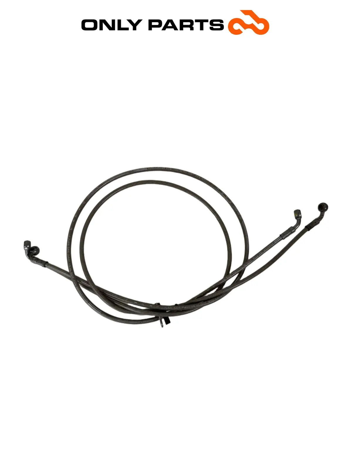 Coppia tubi freno anteriori in treccia Quadro 350 S 2013 Nero usato — foto reale 5