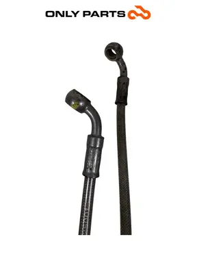 Coppia tubi freno anteriori in treccia Quadro 350 S 2013 Nero usato — foto reale 6