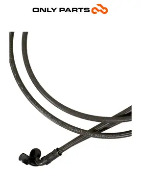 Coppia tubi freno anteriori in treccia Quadro 350 S 2013 Nero usato — foto reale 8