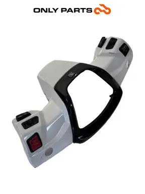 Coprimanubrio posteriore 53206-LGE5-E000 con interruttori Kymco People GTi 300 2014 Kymco People GTi 300cc 2014 Bianco usato — foto reale 1