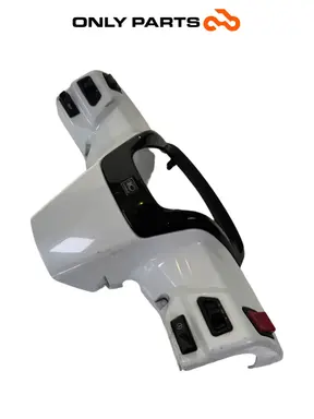 Coprimanubrio posteriore 53206-LGE5-E000 con interruttori Kymco People GTi 300 2014 Kymco People GTi 300cc 2014 Bianco usato — foto reale 2