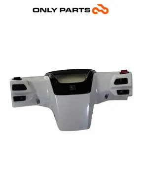 Coprimanubrio posteriore 53206-LGE5-E000 con interruttori Kymco People GTi 300 2014 Kymco People GTi 300cc 2014 Bianco usato — foto reale 3