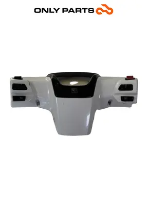 Coprimanubrio posteriore 53206-LGE5-E000 con interruttori Kymco People GTi 300 2014 Kymco People GTi 300cc 2014 Bianco usato — foto reale 6