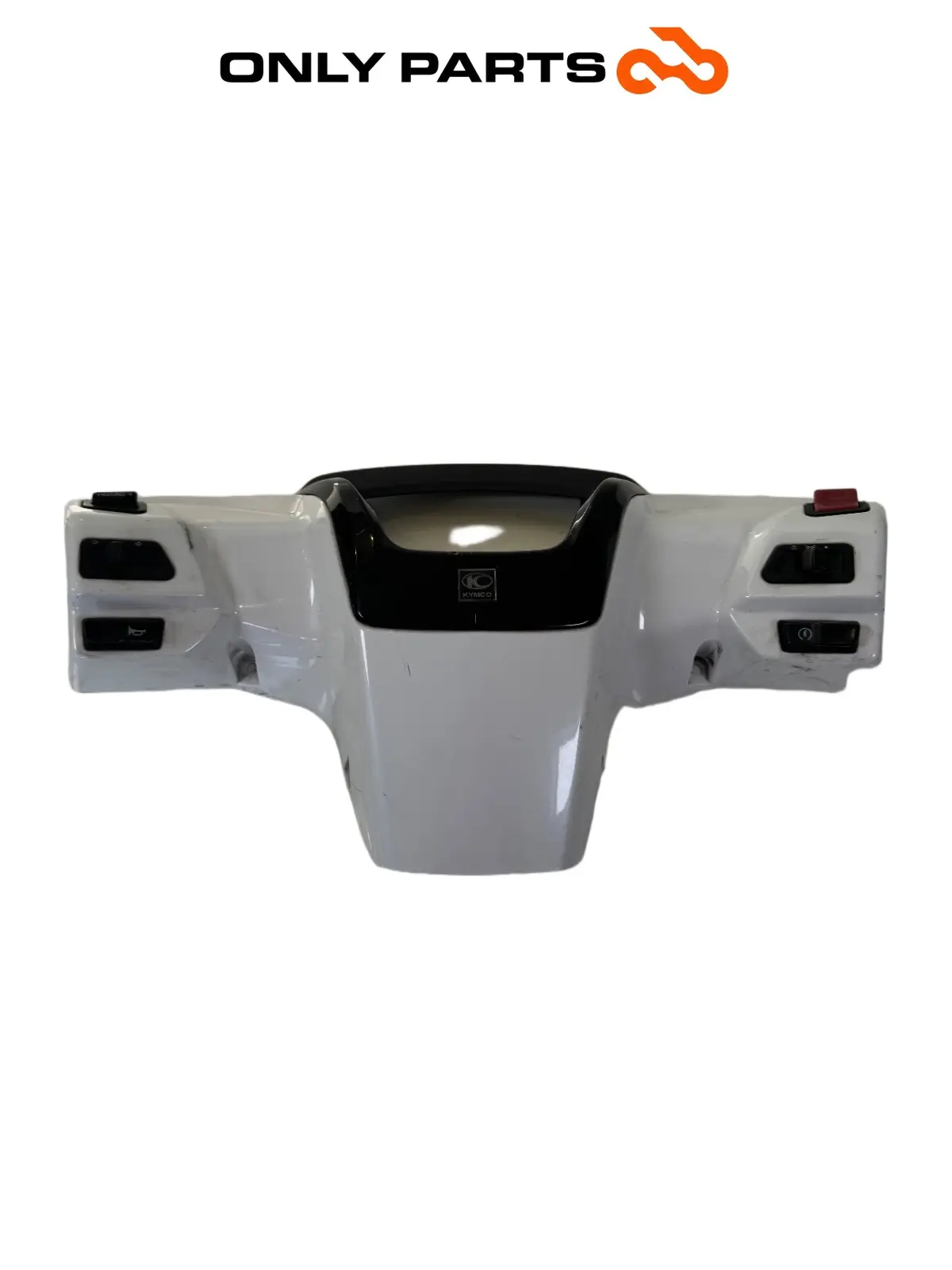 Coprimanubrio posteriore 53206-LGE5-E000 con interruttori Kymco People GTi 300 2014 Kymco People GTi 300cc 2014 Bianco usato — foto reale 6