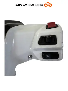 Coprimanubrio posteriore 53206-LGE5-E000 con interruttori Kymco People GTi 300 2014 Kymco People GTi 300cc 2014 Bianco usato — foto reale 9