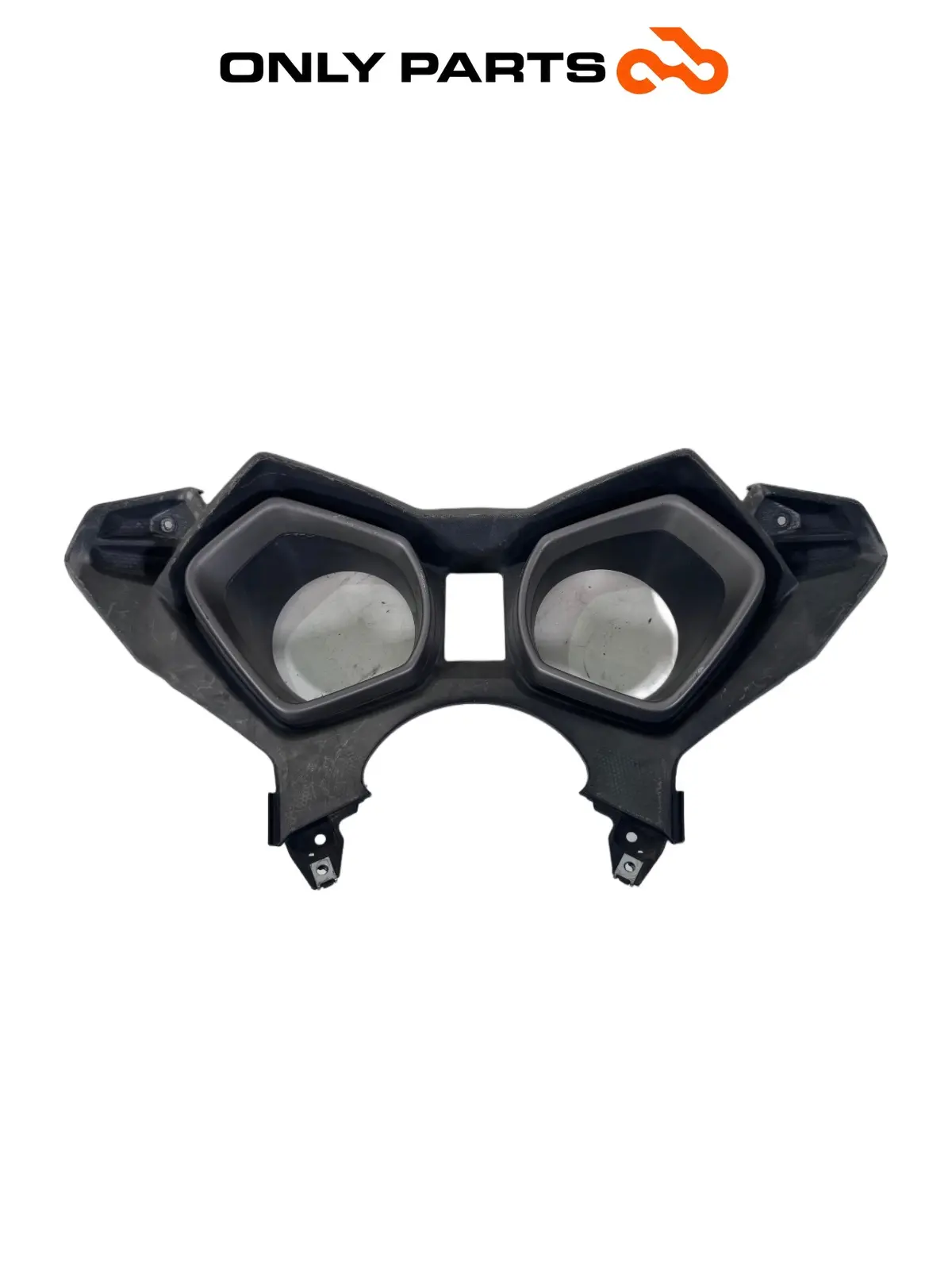 Cornice cruscotto cover strumentazione Yamaha X-max 125cc 2014 Grigio opaco usato — foto reale 3